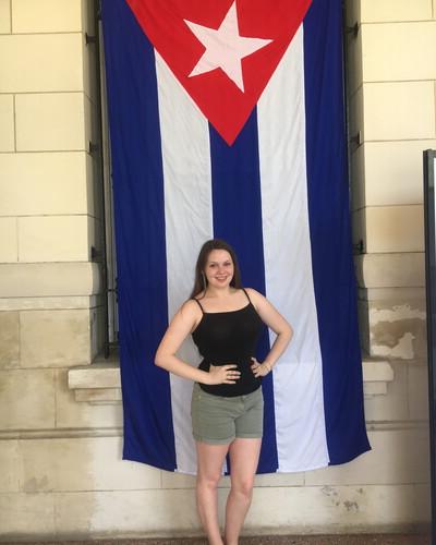 Senior Sarah Dyer enjoyed the connections made between her classroom lessons and Cuban immersions. "I hope to go back and continue my research and gain a new perspective on this extraordinary youth and music culture."